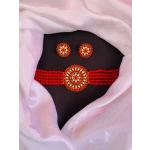 Reena choker set (red)
